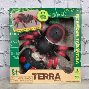 RC Spider Tarantula Light-Up Infrared Life Like Movement Halloween Terror Toy